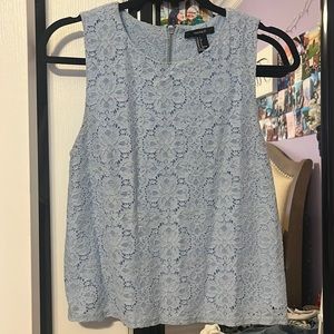 Blue Floral Forever 21 Shirt